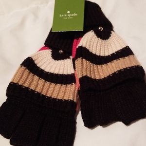 Kate Spade pop-top mittens